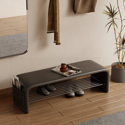 Frejya Leather Match Upholstered Storage Bench