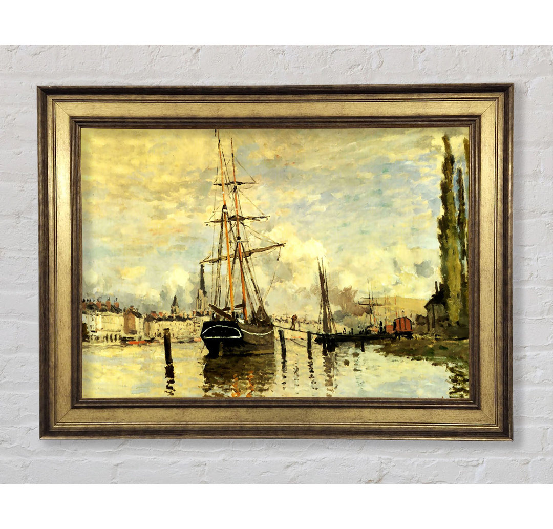 Monet Die Seine bei Rouen 1872 - Einzelner Bilderrahmen Kunstdrucke