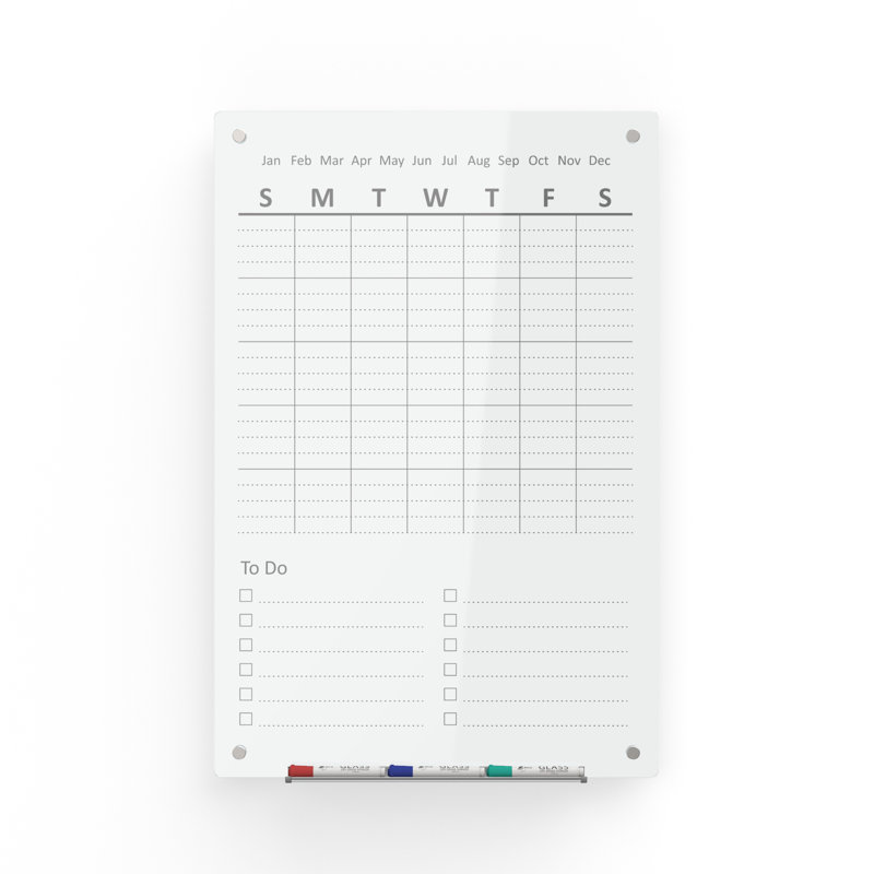 Audio-Visual Direct Yes Glass Glass Board, White
