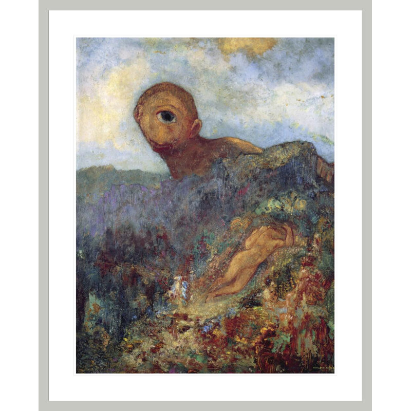 «The Cyclops» par Odilon Redon, impression giclée sur cadre, 41.32" H x 33.5" W