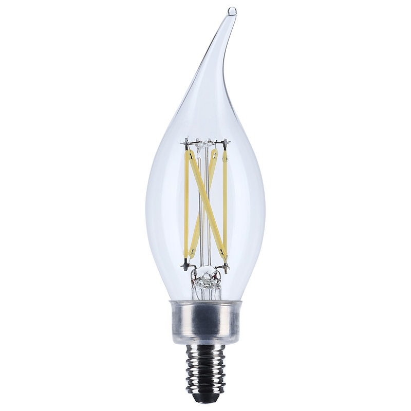 4 Watt CA10 LED Candelabra Base Clear 3500K CCT 120 Volt, 3500 Kelvins, 4 W, 350 Lumens