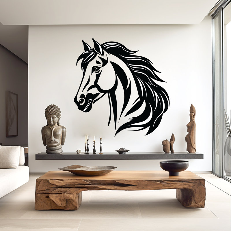 Décoration murale cheval, art mural amateur de cheval, H 22 po x l 22 po