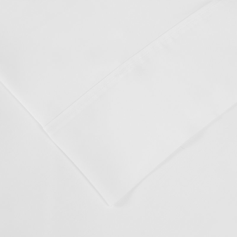 Solid 1000-Thread Count Tencel-Blend Wrinkle-Resistant Pillowcase Set, White, Standard