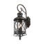 Lanterne murale d'extérieur industrielle 21 po, applique noir mat avec verre ensemencé, applique murale pour porche, entrée, éclairage extérieur-728047817