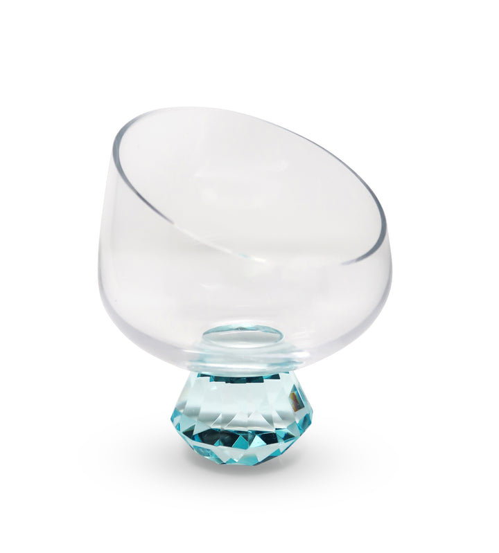 Decaturville Glass Tray, 6" H x 5.25" W x 5.25" D, Blue