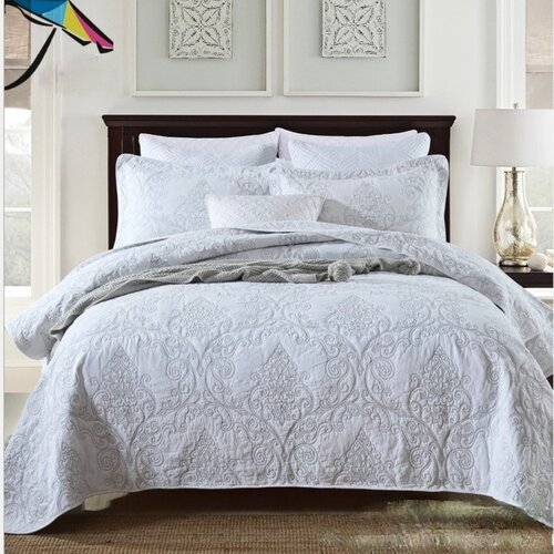 Canora Grey Fairhope Egyptian Cotton Cotton Sateen Quilt Set & Reviews ...