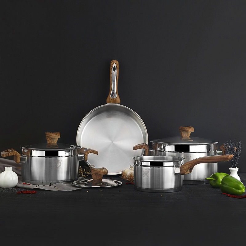 Serenk Definition 7 Pieces Steel Cookware Set