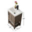 Ensemble de meuble-lavabo simple 20 po Alvah