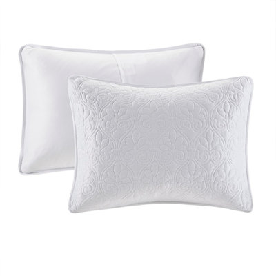 Reversible Quilt Set White King/Cal King