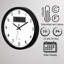 Horloge murale de 12 pouces Ebern Designs, analogique et numérique sans tic-tac avec affichage de la température à piles, fonctionnement silencieux, heure et date réglables - parfaite pour la salle de classe, la chambre de bureau et le bureau, noir