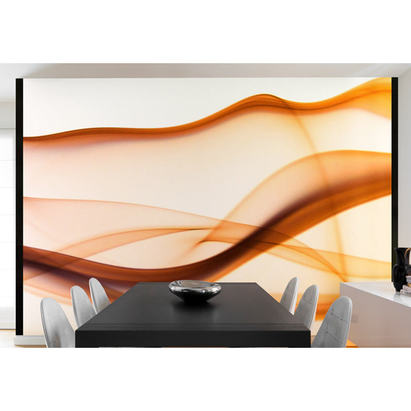 Waving Trails 3.09m x 400cm Wallpaper, 350 cm L x 270 cm W