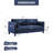 83" W  Modern Living Room Farmhouse Performance Upholstery Faux Leather Sofa Couch with 3 in 1 Pillows-1082330002