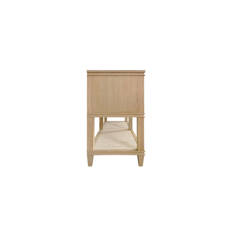 Richmond 60'' W Solid Wood Console Table, Cerused Oak
