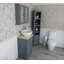 Slimline Compact 515mm Free-standing Cloakroom Vanity Unit-2062904564