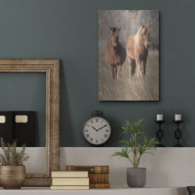 "Assateague Horses IV" par Lori Deiter sur métal