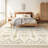 5x7 Vintage Southwestern Area Rug, Non-Slip Washable Low-Pile Boho Stain Resistant Foldable Carpet for Living Room-2003248481
