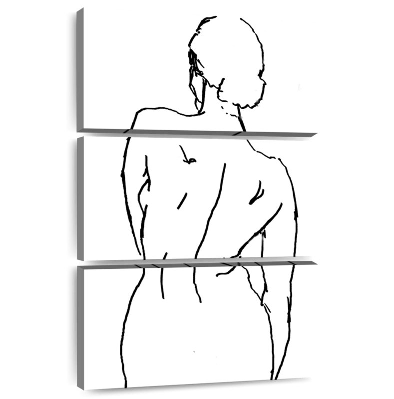 Leisha Minimalist Figure Study II, 32" H x 20" W
