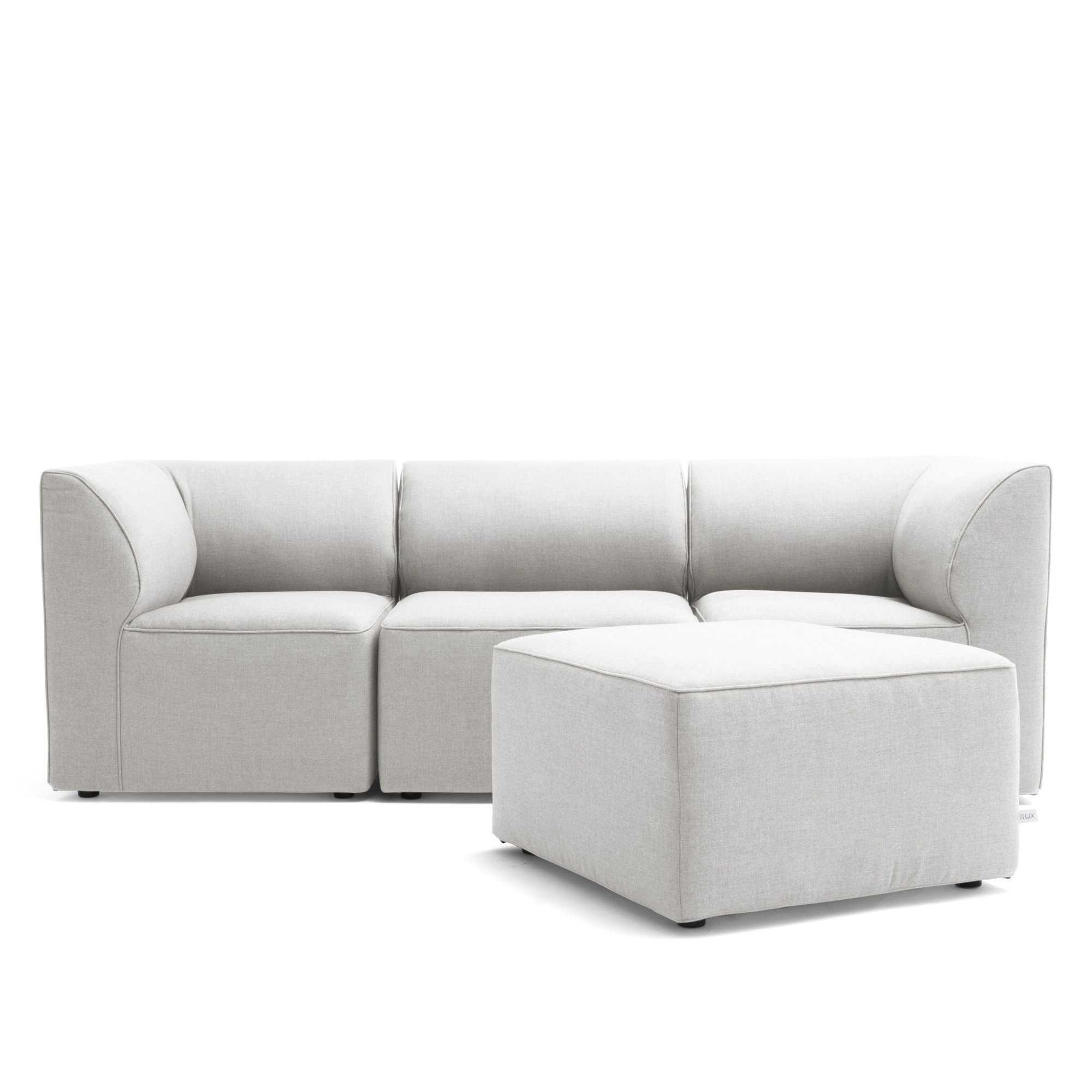 Big Joe Patio 4 Piece Outdoor Sectional, Light Gray