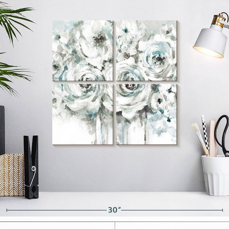 Avery Spring Blues I, 18" H x 18" W