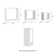 Akasha Floating Shelves- Cube Wall Shelf Set with Hidden Brackets, 3 Sizes to Display Décor, Books, Photos, More- Hardware Included