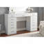 Ensemble de meuble-lavabo 1 pièce avec plusieurs tiroirs 15 ampoules avec chargeur USB et tabouret de chambre à coucher au fini blanc non inclus