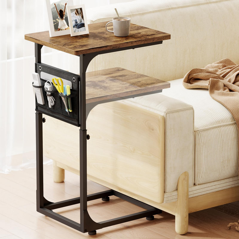 Table d'appoint à hauteur réglable pour canapé