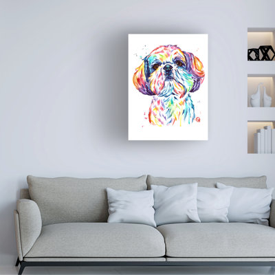 Lisa Whitehouse Shihtzu, art sur toile