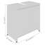 Airam 59.85cm Single Bathroom Vanity Base Only-1158041186