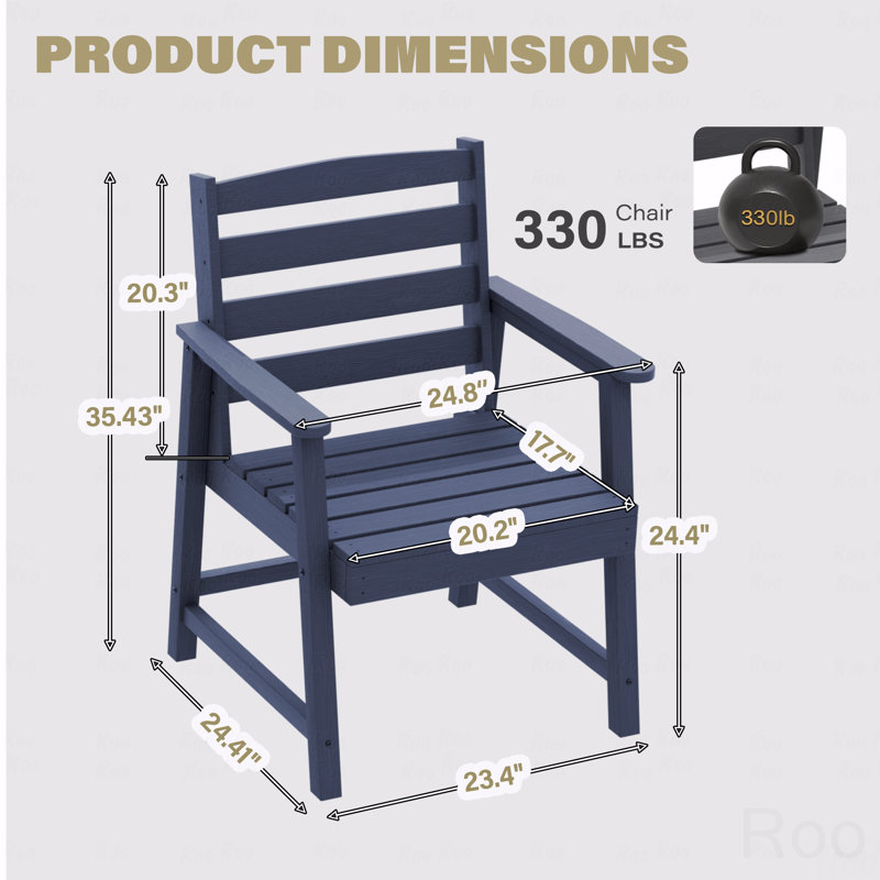Chaise de patio pour l'extérieur, Bleu