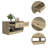 Storage Bench, Two Drawers, Two Open Shelves, Light Oak