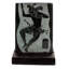 Maya Jaguar Dancer Jade Plaque Sculpture