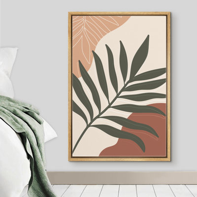 " Green Botanical Jungle Leaf Display "