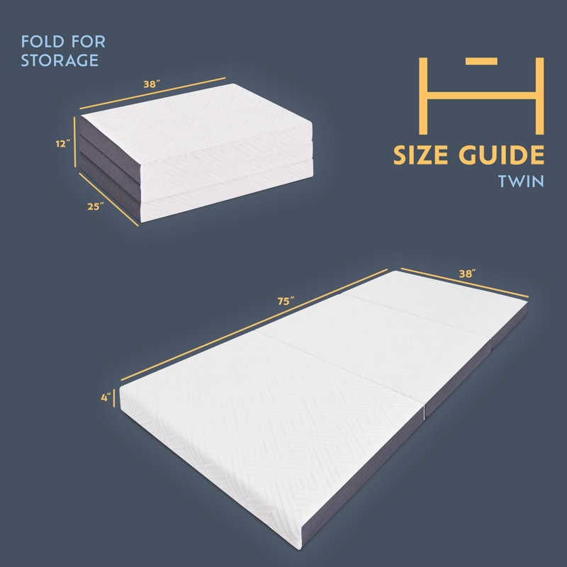 Alwyn Home Saugeen 4'' Sofa Bed Mattress, Twin
