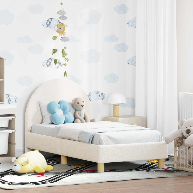Bed Frame, Cream, Cot Bed / Toddler (70 x 140cm)