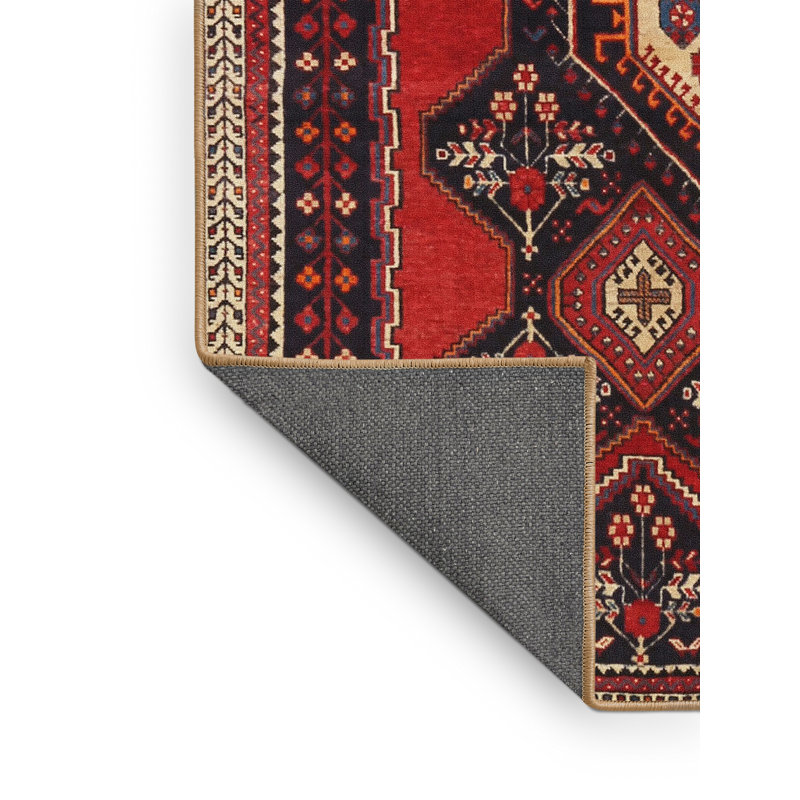 Tapis rouge à motif sud-ouest, Rectangle 5 pi x 7 pi