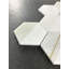 4" Hexagon Mix Marble And Metal Mosaic Tile