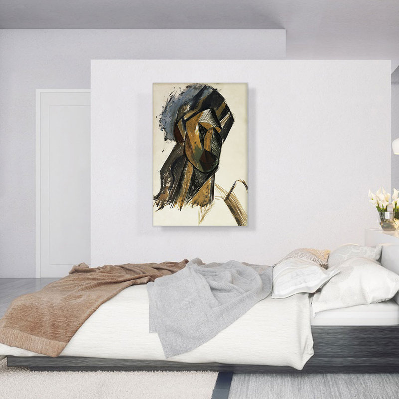 Tête de femme 1909 par Pablo Picasso, reproduction d'art sur toile tendue, H 40 po x l 26 po x P 1,5 po