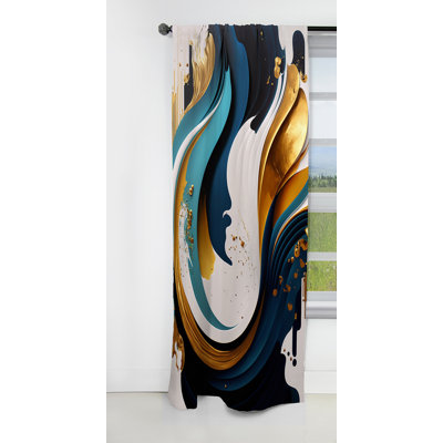 Stefania - Rideau occultant abstrait - 1 panneau