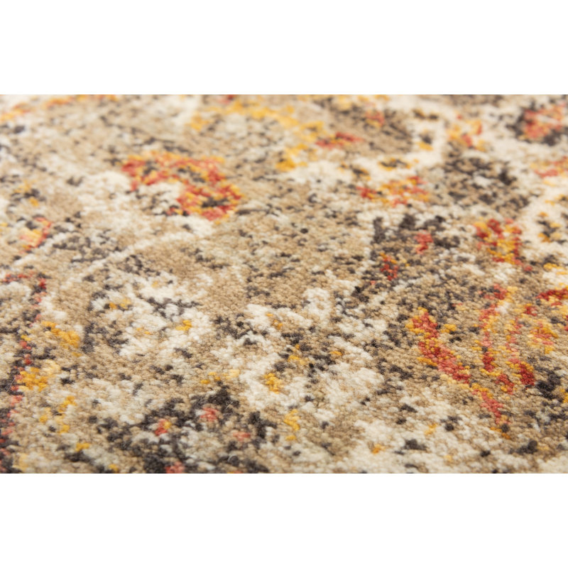 Tapis brun / beige en laine Maratea, Rectangle 8 pi x 10 pi