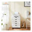 Commode à 5 tiroirs Sweetcrispy - Armoires de rangement Commode avec roulettes-2136247050