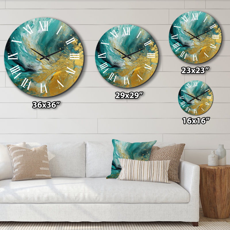 Metal Wall Clock, Large