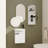 Bathroom Vanity With Sink and Storage Rack-349507173