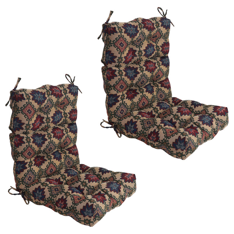 Ensemble de 2 coussins de chaise tapissier tapissier