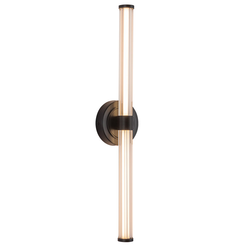 Luminaire pour meuble-lavabo Elsie, Noir, 13 W, 24,13 po de hauteur