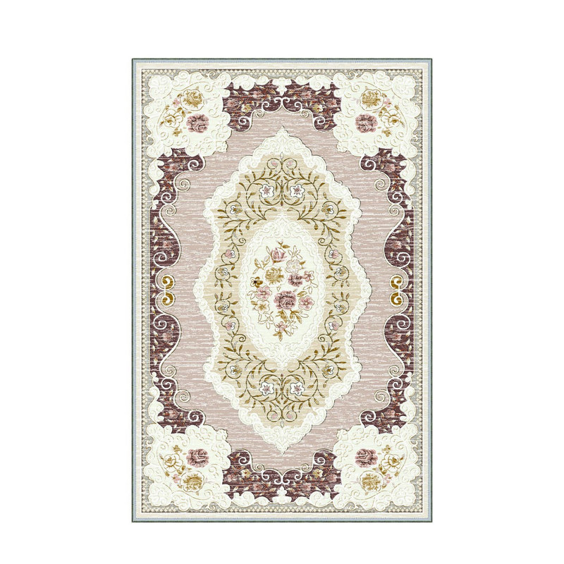 Tapis de couloir élégant (3,3 x 6,6 pi), 100% polyester, hauteur de poils de 0,3 po | Pois antibactérien et antidérapant en feutre de PVC | Lavable à la machine, impression numérique 3D, durable et facile à nettoyer | Parfait pour les vestibules et les espaces de vie