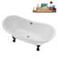 Baignoire sur pattes 59 ", plateau, bonde, pattes 59" Streamline-101628974-102220279