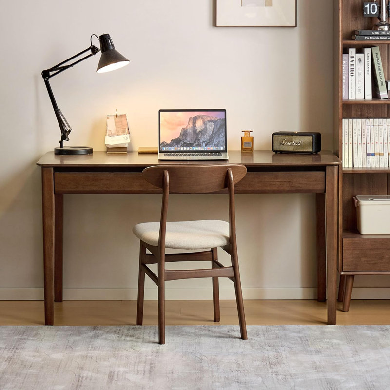 Bureau en bois massif avec tiroir, L 47 po