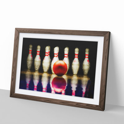 Ten Pin Bowling - Picture Frame Graphic Art