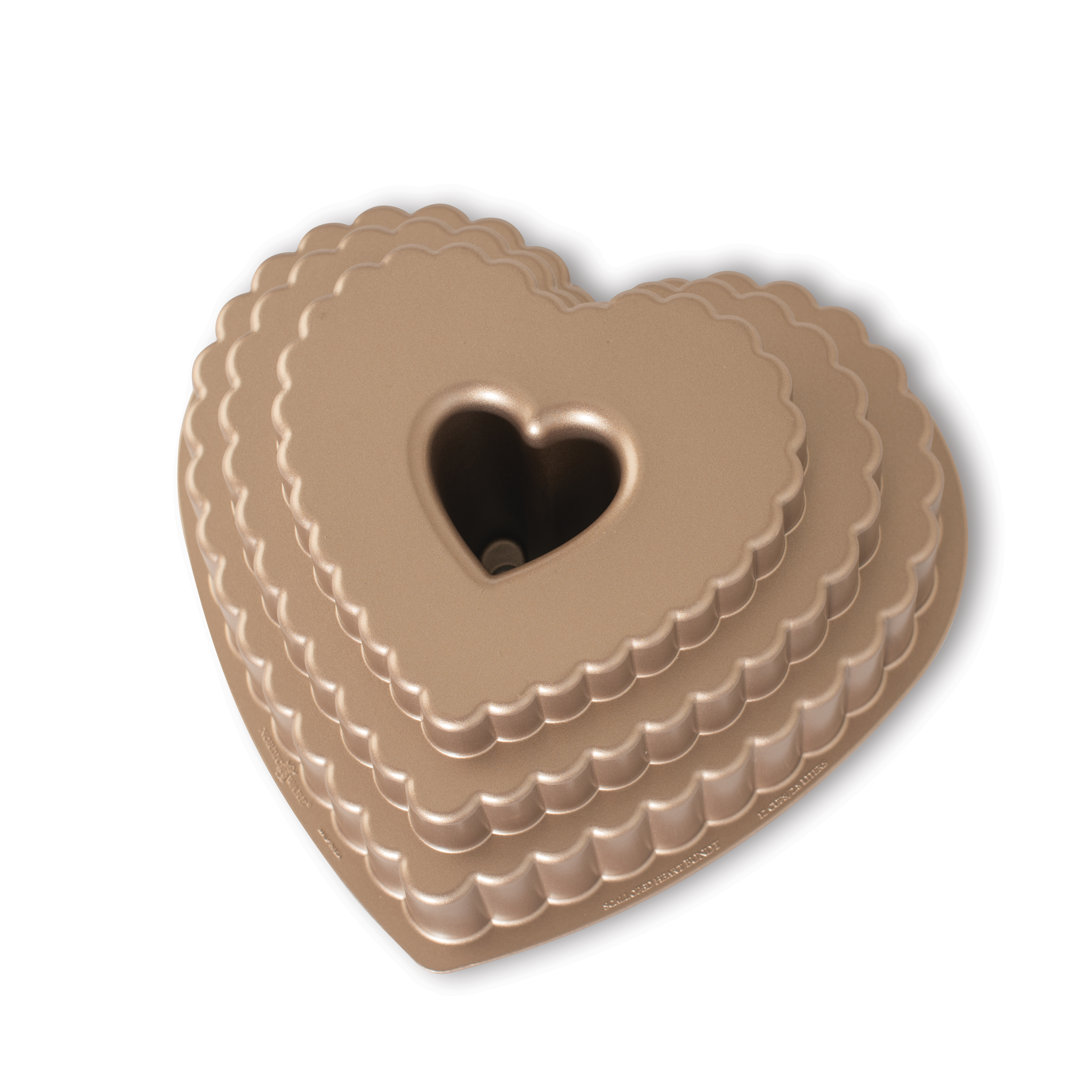 Nordic Ware Tiered Heart Bundt Pan Nordic Ware