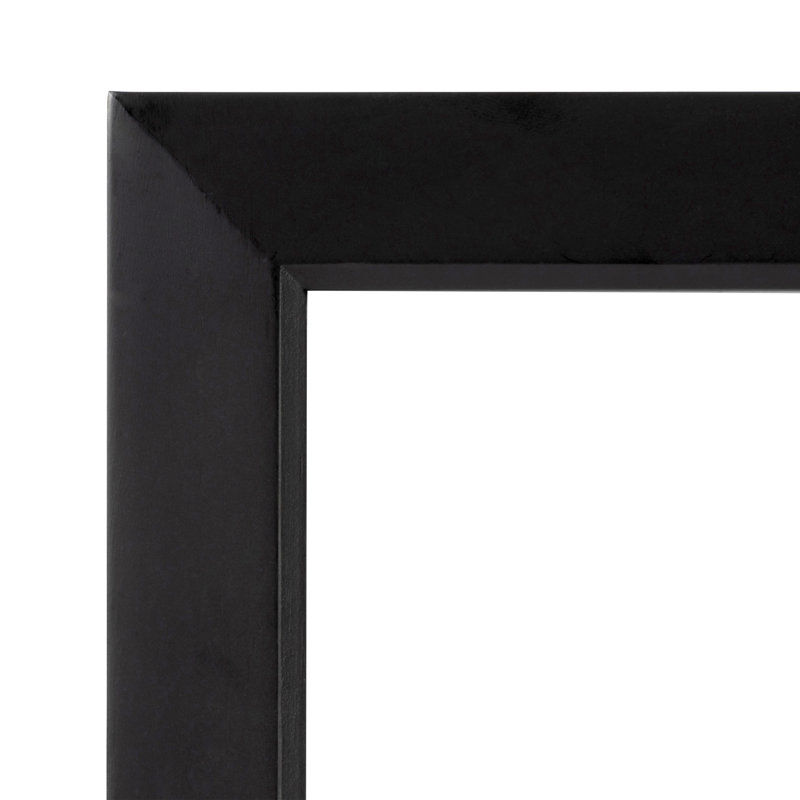  Prinz Dakota Wood Wall or Tabletop Picture Frame - Two Photo Frame Set, Black, 5" x 7"